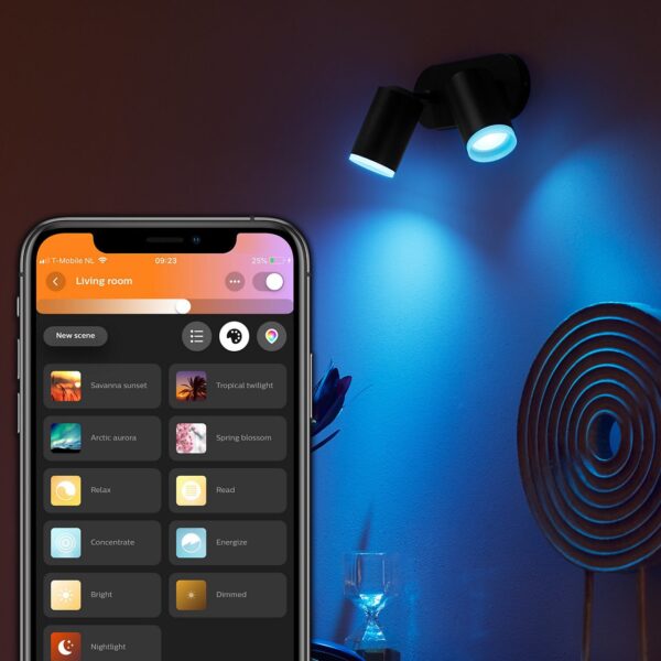 Philips Hue White & Color Ambiance FUGATO Spot 2x5.7W - Noir