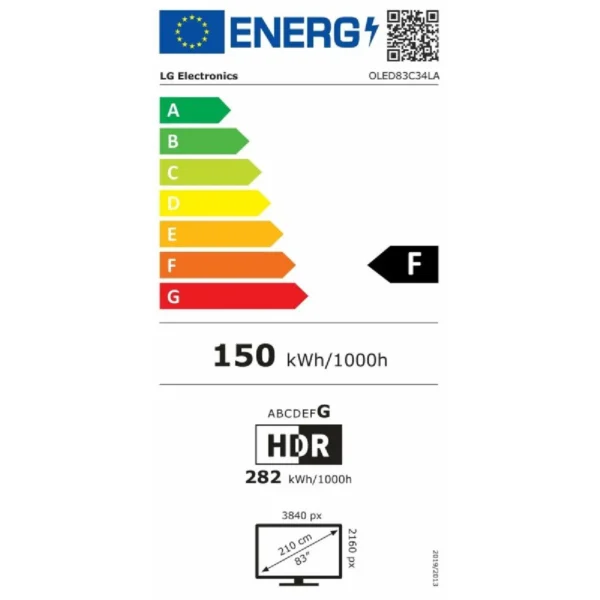 TV intelligente LG OLED83C34LA 4K Ultra HD HDR OLED – Image 3